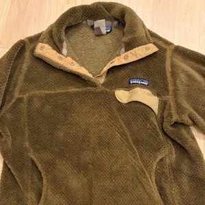 Patagonia Retool Half Snap Brown Fleece Pullover XS
